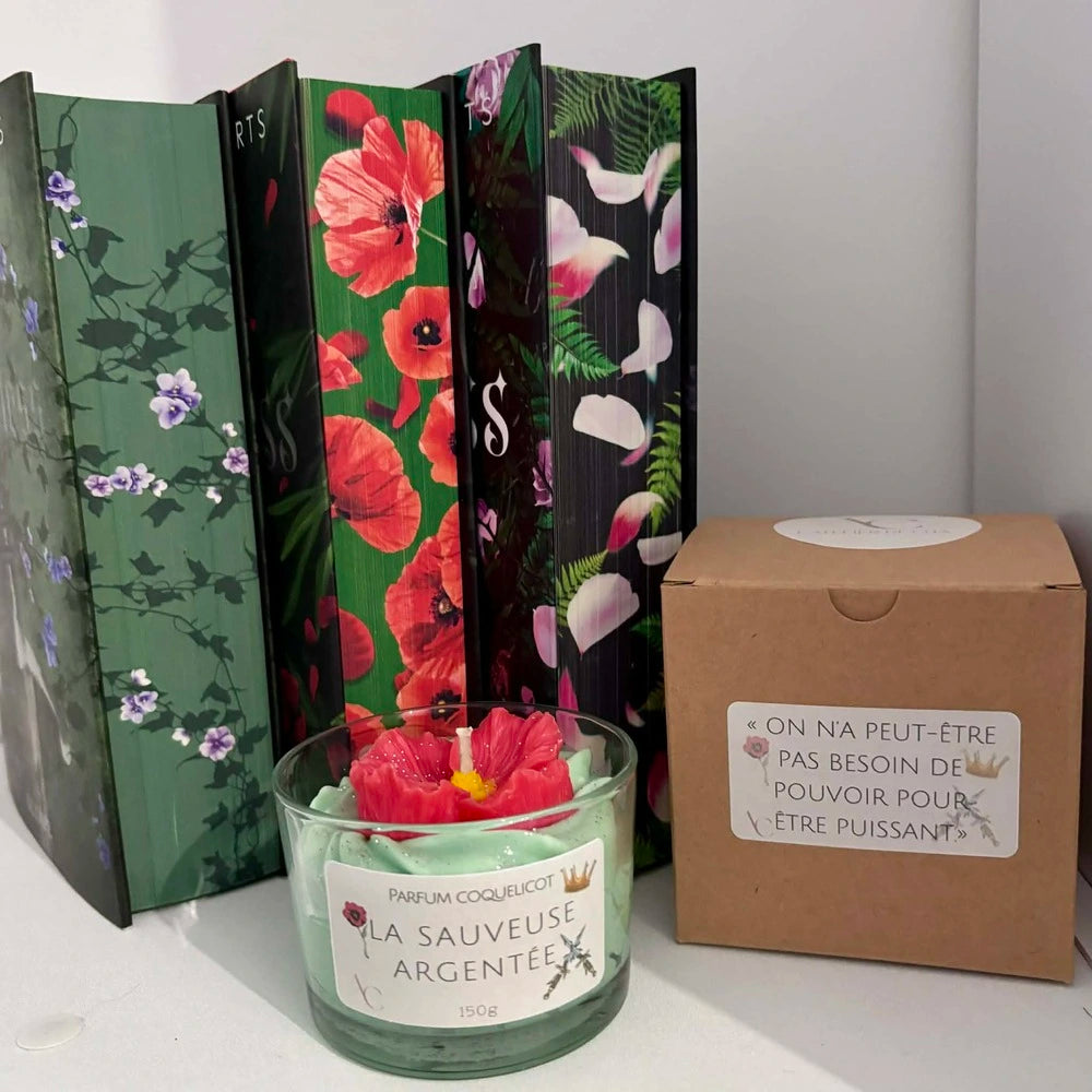 Bougie artisanale - L’atelier de Cha’ - Inspirée de la saga Powerless