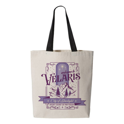 Tote bag Velaris, the city of starlight. Créatrice : Lucky Luna Apparel