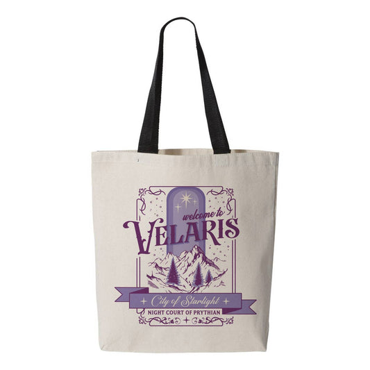 Tote bag Velaris, the city of starlight. Créatrice : Lucky Luna Apparel