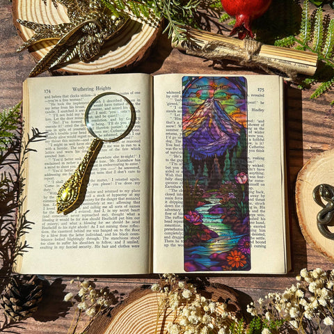 Marque-pages en vitrail Velaris (ACOTAR)
