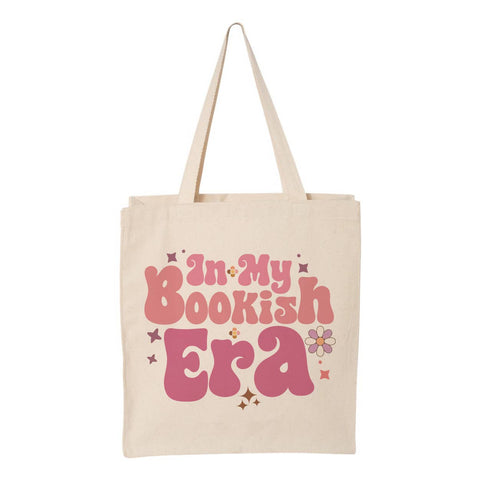 Tote bag « in my bookish era ». Créatrice : Lucky Luna Apparel