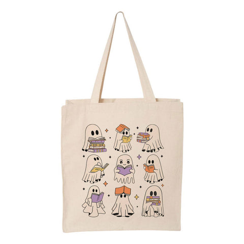 Tote bag « Reading Ghosts ». Créatrice : Lucky Luna Apparel