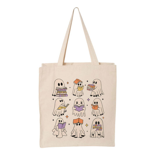 Tote bag « Reading Ghosts ». Créatrice : Lucky Luna Apparel