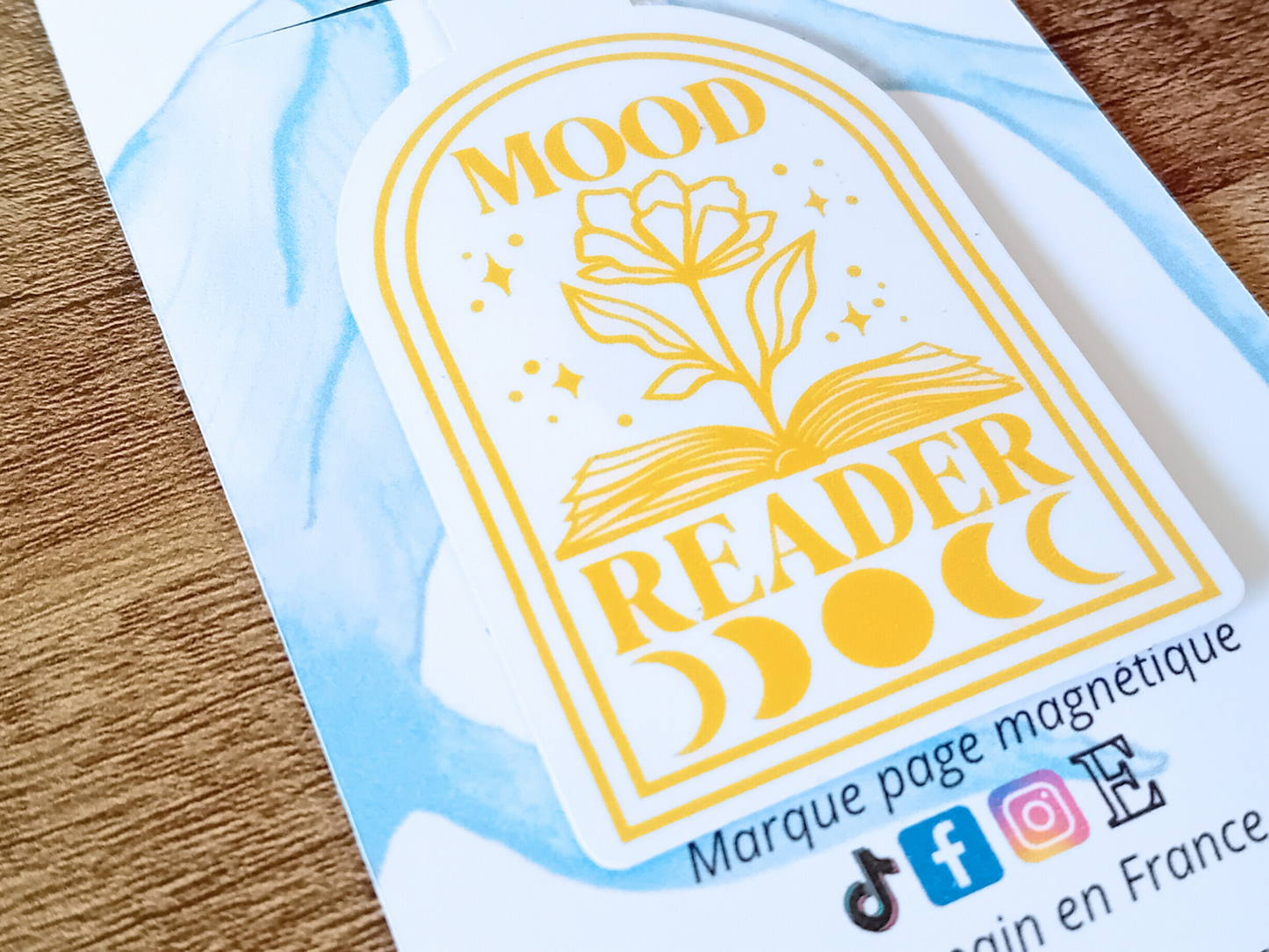 Marque-Page Magnétique - Mood Reader. Créatrice « La baleine qui embosse »