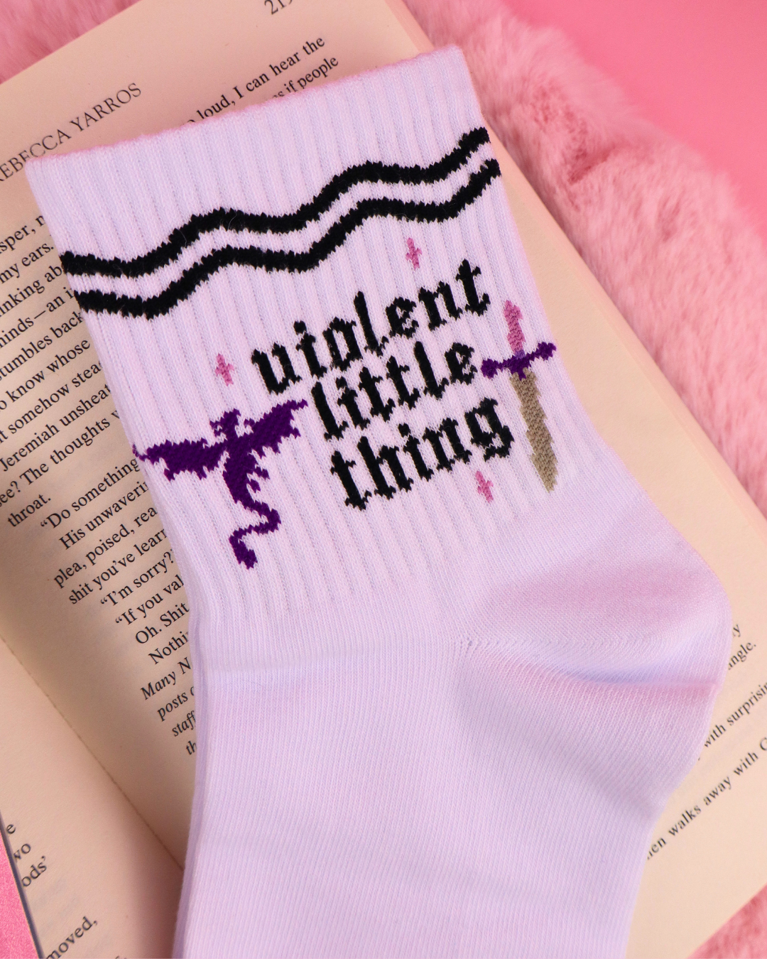 Chaussettes Littéraires inspiration Fourth Wing