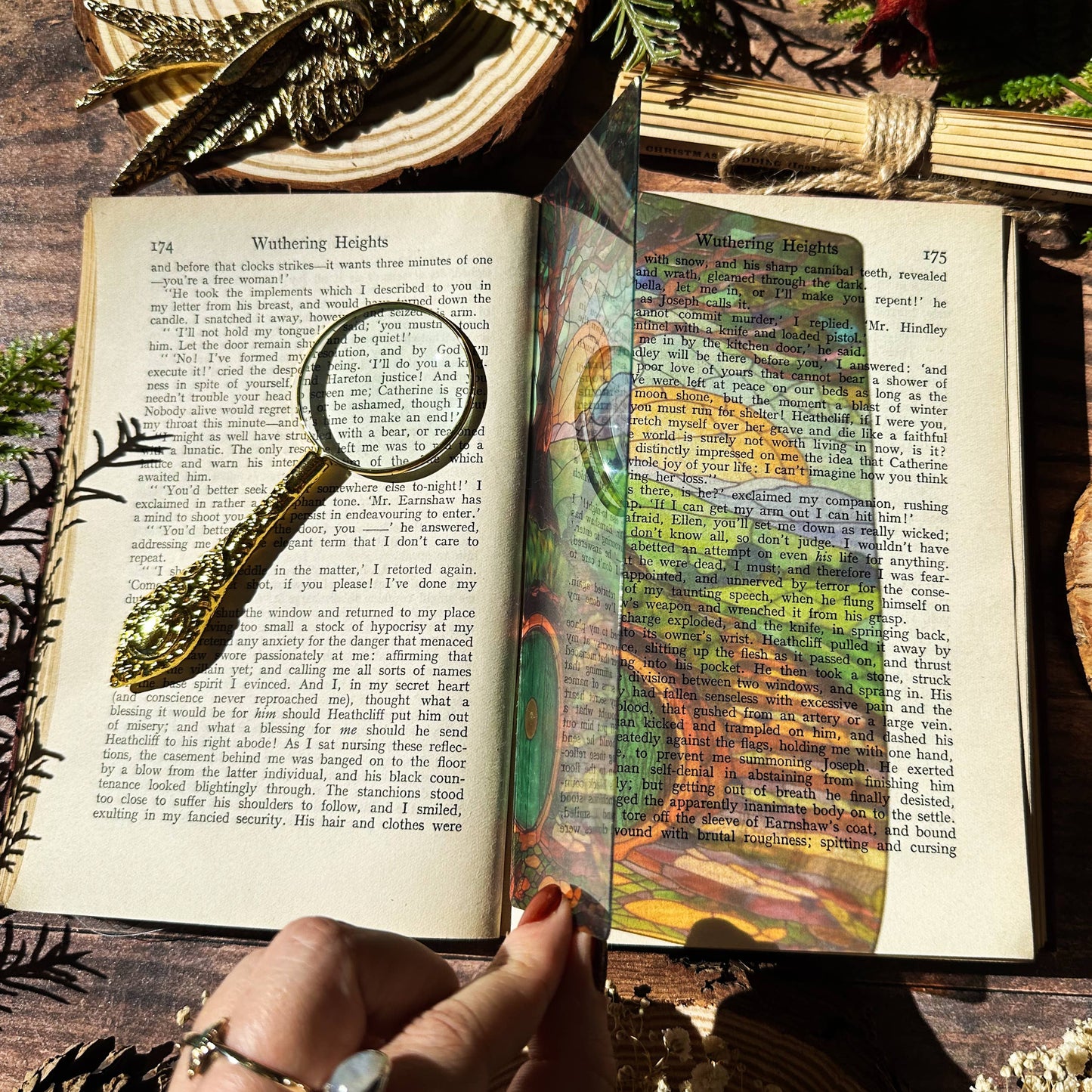 Marque-pages en vitrail de la porte de la Comté