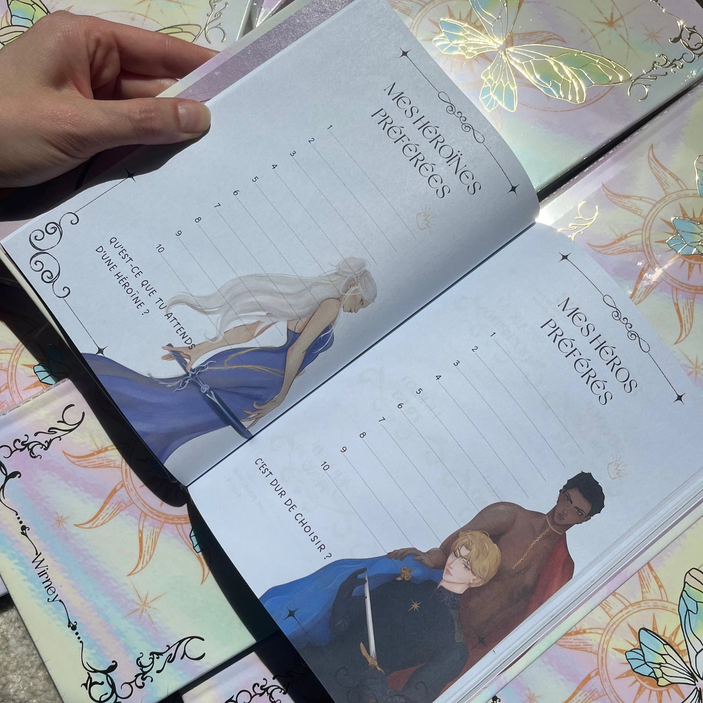 Carnet de lecture fait par l’illustratrice Wirney