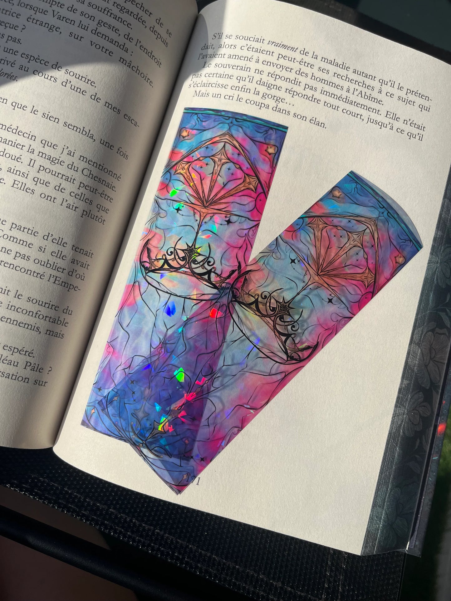 Marque page transparent couronne - créatrice: Wirney