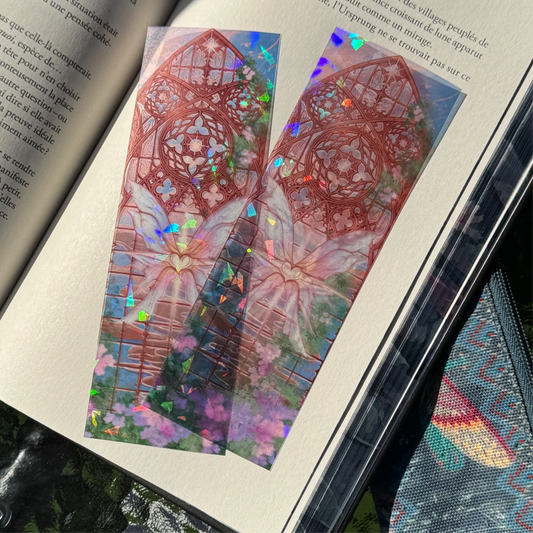 Marque page transparent fée - créatrice: Wirney