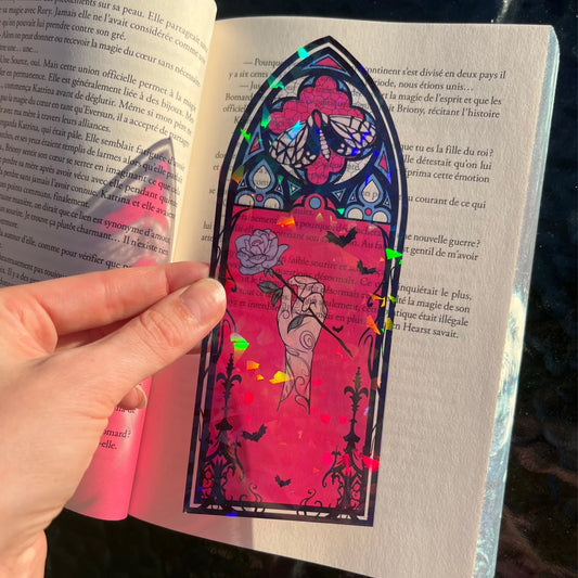 Marque page vitrail - créatrice: Wirney