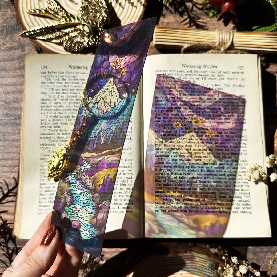 Marque-pages en vitrail de la Cour de la Nuit (ACOTAR)