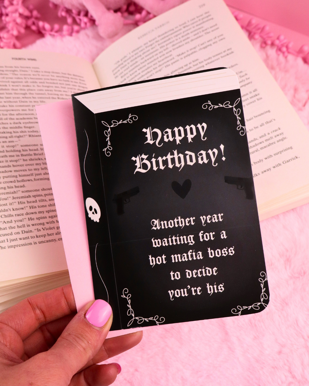 Carte d'anniversaire littéraire : Dark Romance mafia