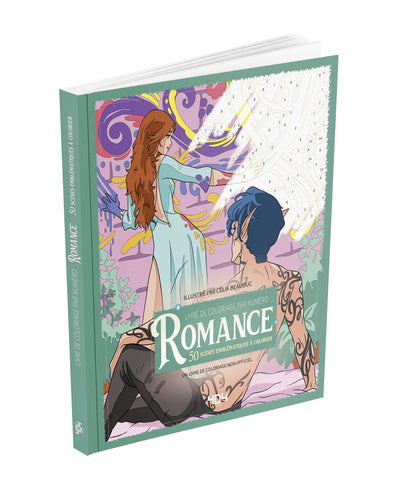 Livre de coloriage par numéro - Romance - 50 scènes emblématiques à colorier